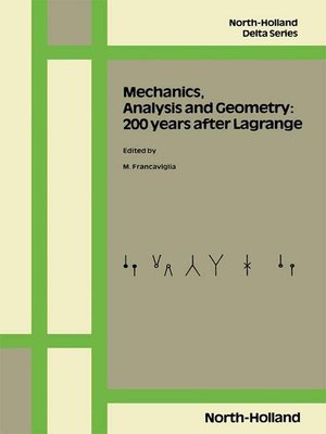 cover image of Mechanics, Analysis and Geometry